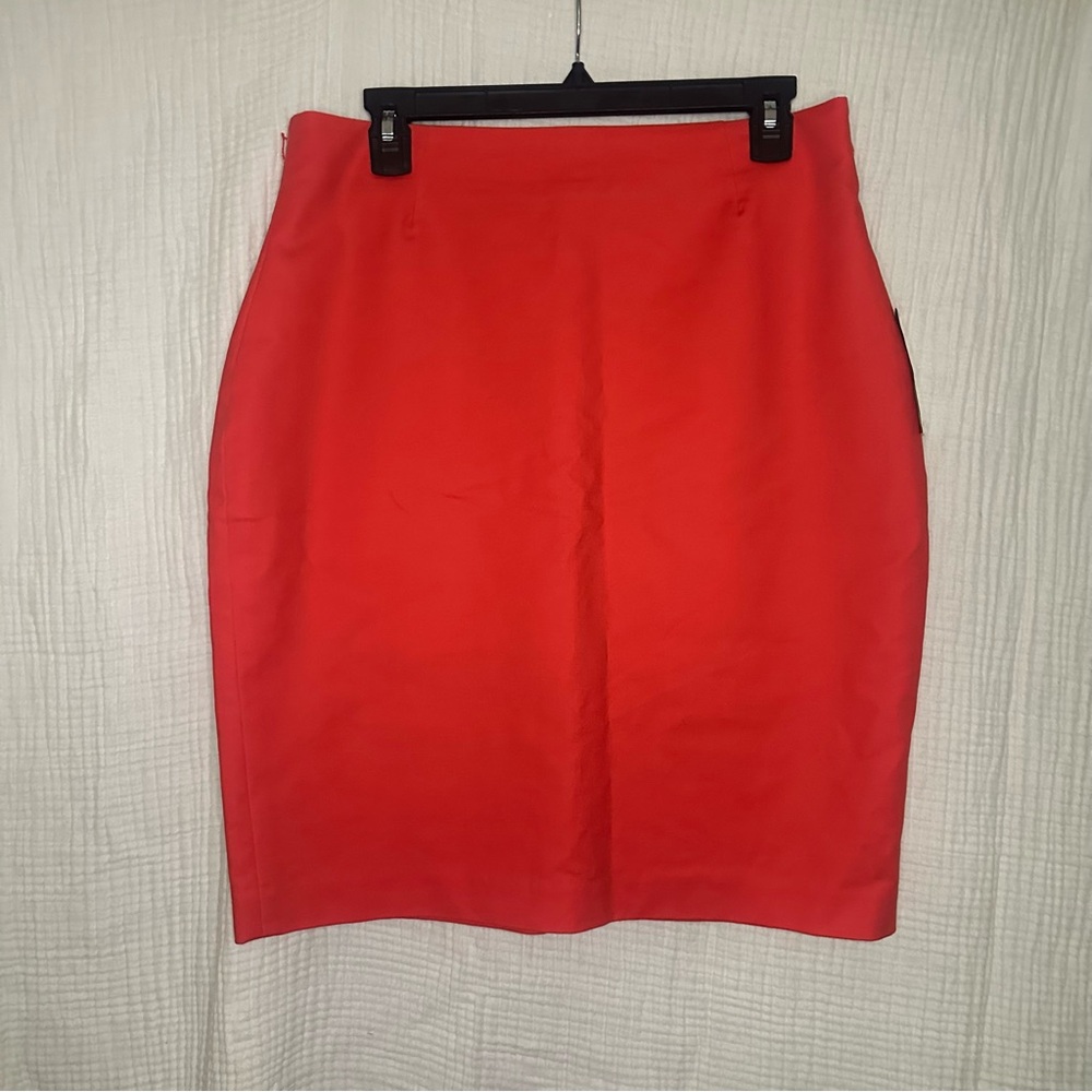 WORTHINGTON NWT Summer Orange Slim Fit Pencil SKIRT-12-Office Career Wear Classy